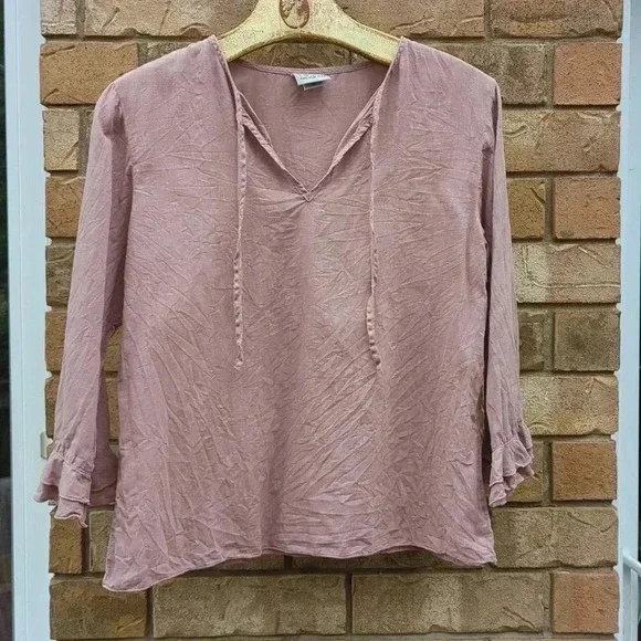 Hemp Blend Blouse - Picture 2 of 11